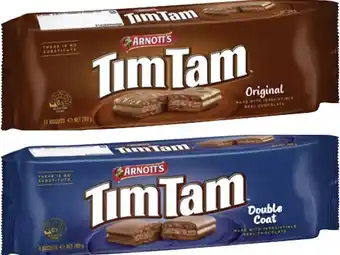 Coles Arnott's Tim Tam Biscuits 165g-200g offer