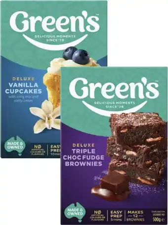 Coles Green's Deluxe Baking Mix 380g-630g offer