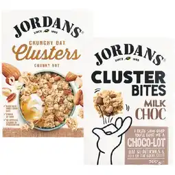 Woolworths Jordans Muesli, Clusters or Granola 500-750g offer