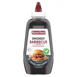 Woolworths MasterFoods Smokey Barbecue Sauce or Aussie Farmers Tomato Sauce 500ml offer