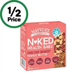 Woolworths Mayver’s Health Bars 150g Pk 5 offer