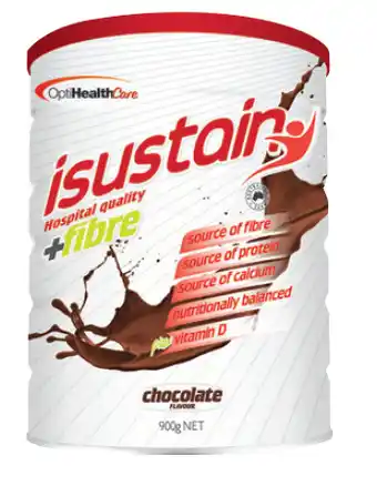 My Chemist Isustain hospital quality plus fibre chocolate 900g offer
