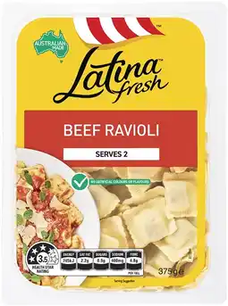 Coles Latina Beef Ravioli 375g offer