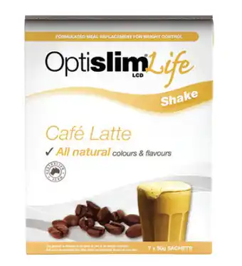 Optislim life shake cafe latte 50g x 7