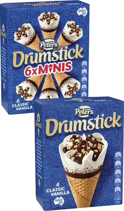 Coles Peters Drumstick 4 Pack-6 Pack 475mL-490mL offer