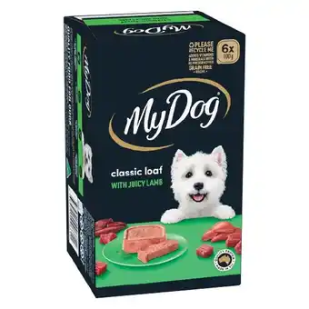 Woolworths My Dog Wet Dog Food Pk 6 x 100g offer