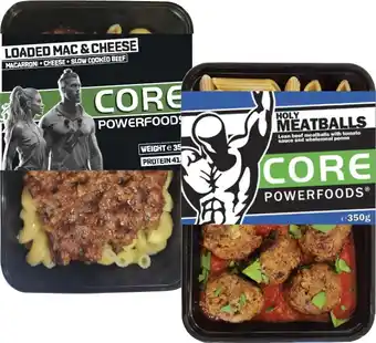 Coles Core Powerfoods Frozen Meal 350g offer