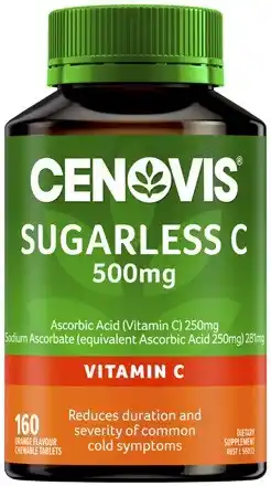 Coles Cenovis Sugarless C 500mg Tablets 160 Pack^ offer