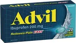 Coles Advil Liquid Capsules with Ibuprofen 20 Pack offer