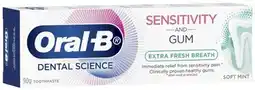 Coles Oral B Sensitivity & Gum Extra Fresh Breath Toothpaste 90g offer