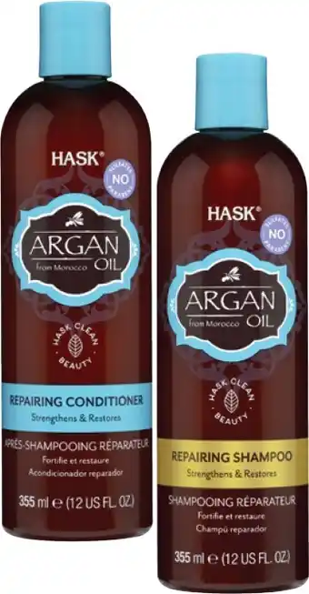 Coles Hask Shampoo or Conditioner 355mL offer