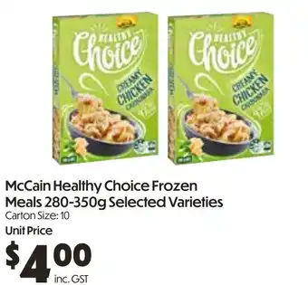 Campbells Wholesale McCain Healthy Choice Frozen Meals offer