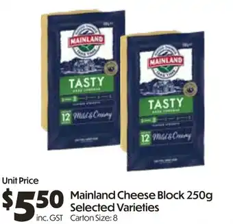 Campbells Wholesale Mainland Cheese Block offer