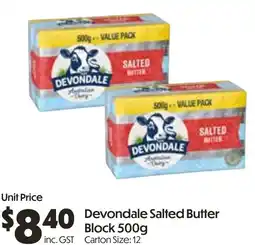 Campbells Wholesale Devondale Salted Butter Block offer