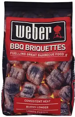 Coles Weber BBQ Briquettes 4kg offer