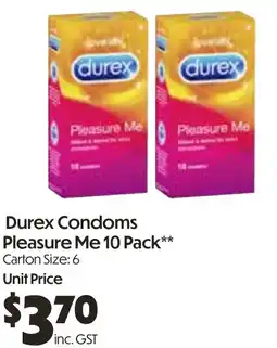 Campbells Wholesale Durex Condoms Pleasure Me offer