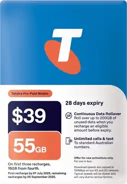 Coles Telstra $39 SIM Kit offer