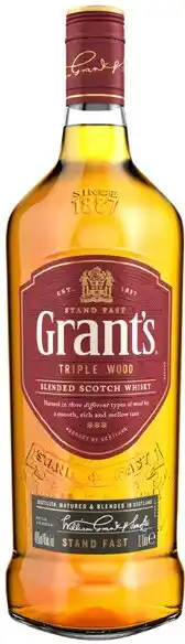 Coles Grant’s Triple Wood Scotch Whisky 1 Litre offer