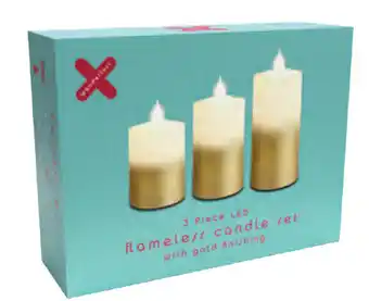 Candle flameless led 3pc
