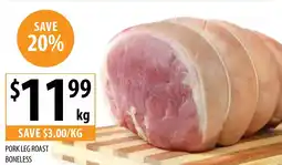 Supabarn Pork Leg Roast Boneless offer