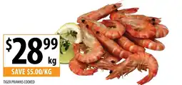 Supabarn Tiger Prawns Cooked offer