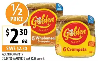 Supabarn Golden Crumpets offer