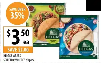 Supabarn Helga's Wraps offer