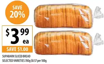 Supabarn Supabarn Sliced Bread offer