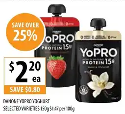 Supabarn Danone Yopro Yoghurt offer