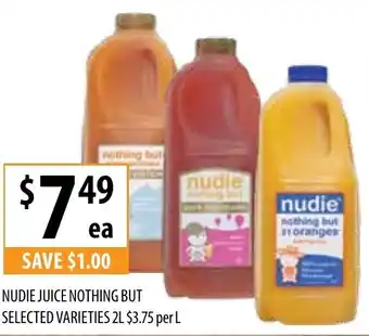 Supabarn Nudie Juice Nothing But offer