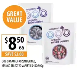 Supabarn Oob Organic Frozen Berries, Mango offer