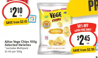 IGA Ajitas Vege Chips offer