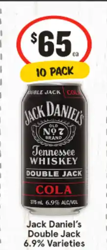 IGA Jack Daniel's Double Jack 6.9% offer