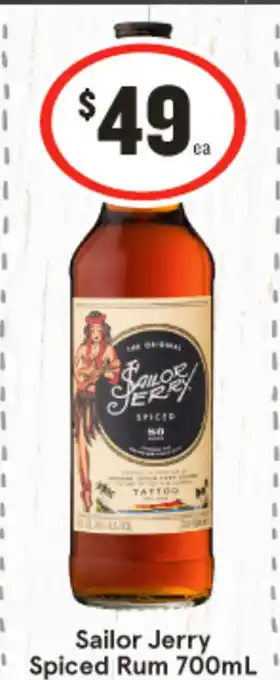 IGA Sailor Jerry Spiced Rum 700mL offer