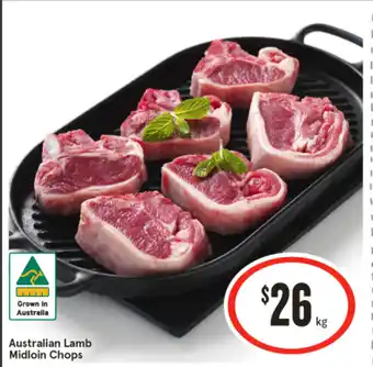 IGA Australian Lamb Midloin Chops offer