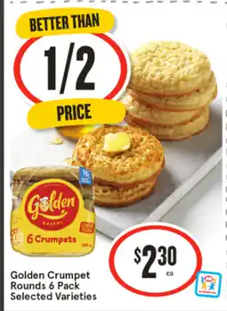 IGA Golden Crumpet Rounds 6 Pack offer