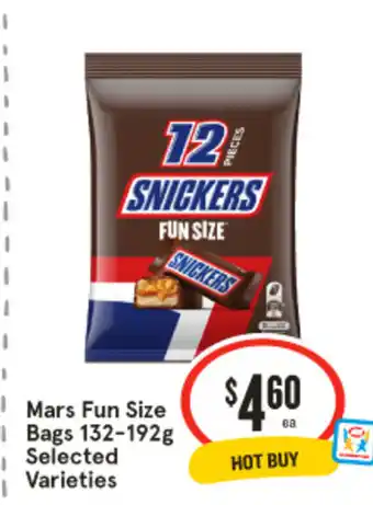 IGA Mars Fun  Size Bags offer