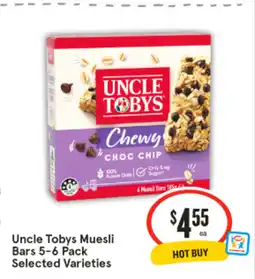 IGA Uncle Tobys Muesli Bars offer