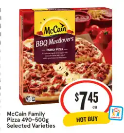 IGA McCain Family Pizza 490-500g offer