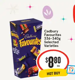 IGA Cadbury Favourites 336-340g offer