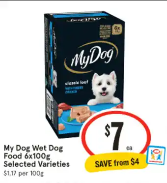 IGA My Dog Wet Dog Food offer