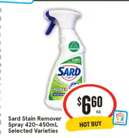 IGA Sard Stain Remover Spray 420-450mL offer