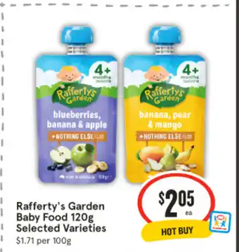 IGA Rafferty's Garden Baby Food offer