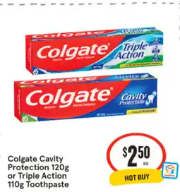 IGA Colgate Cavity Protection or Triple Action Toothpaste offer