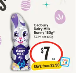 IGA Cadbury Dairy Milk Bunny offer