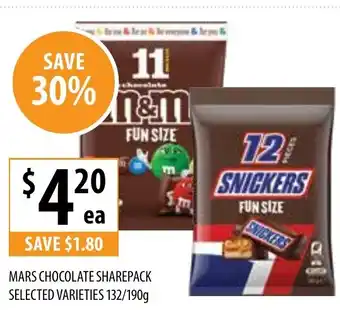 Supabarn Mars chocolate sharepack offer