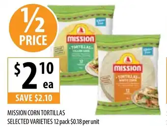 Supabarn MISSION CORN TORTILLAS offer