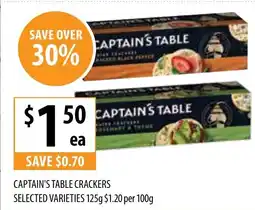 Supabarn Captain's table crackers offer