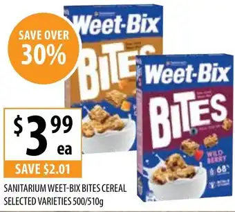 Supabarn Sanitarium weet-bix bites cereal offer