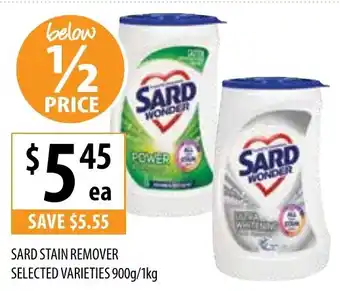 Supabarn Sard stain remover offer